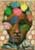 Männerportrait frontal, dunkle Hautfarbe darüber farbige Ovale und Kreise wie ein Muster