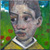 Portrait Mann grüner Hintergrund